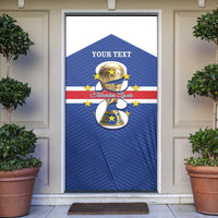 Personalized Cape Verde Football Door Cover 2026 Tubaroes Azuis First-ever World Cup - Wonder Print Shop