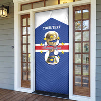 Personalized Cape Verde Football Door Cover 2026 Tubaroes Azuis First-ever World Cup - Wonder Print Shop
