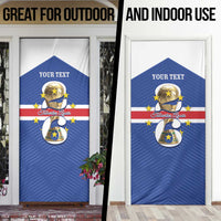 Personalized Cape Verde Football Door Cover 2026 Tubaroes Azuis First-ever World Cup - Wonder Print Shop
