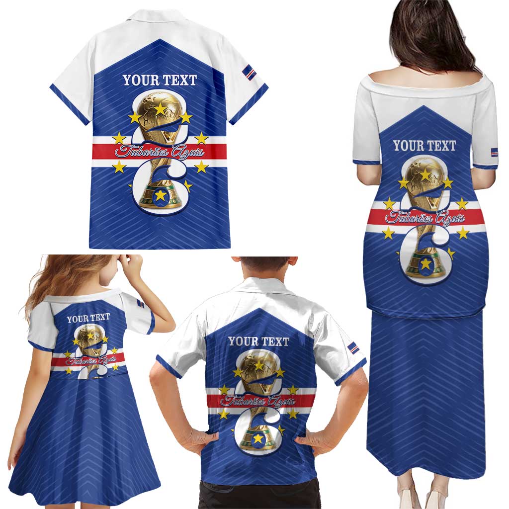 Personalized Cape Verde Football Family Matching Puletasi and Hawaiian Shirt 2026 Tubaroes Azuis First-ever World Cup - Wonder Print Shop