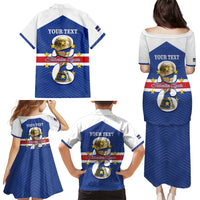 Personalized Cape Verde Football Family Matching Puletasi and Hawaiian Shirt 2026 Tubaroes Azuis First-ever World Cup - Wonder Print Shop