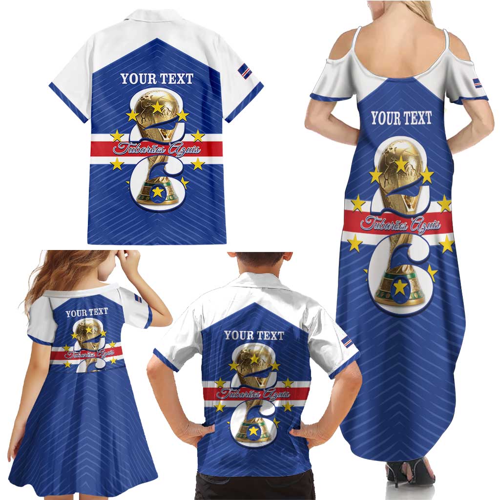 Personalized Cape Verde Football Family Matching Summer Maxi Dress and Hawaiian Shirt 2026 Tubaroes Azuis First-ever World Cup - Wonder Print Shop