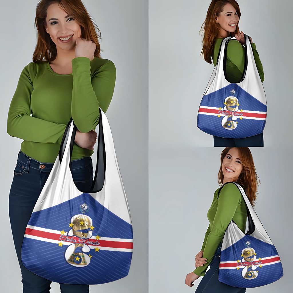 Cape Verde Football Grocery Bag 2026 Tubaroes Azuis First-ever World Cup - Wonder Print Shop