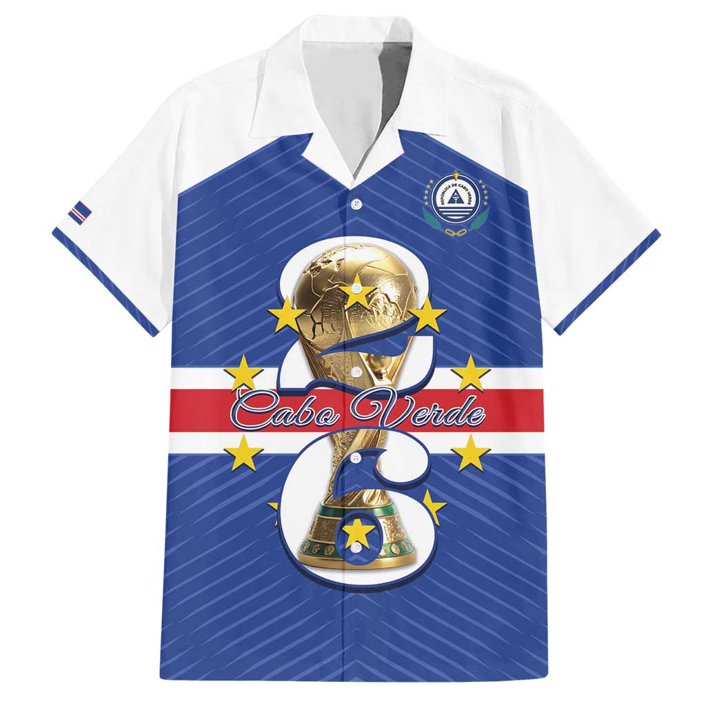 Personalized Cape Verde Football Hawaiian Shirt 2026 Tubaroes Azuis First-ever World Cup - Wonder Print Shop