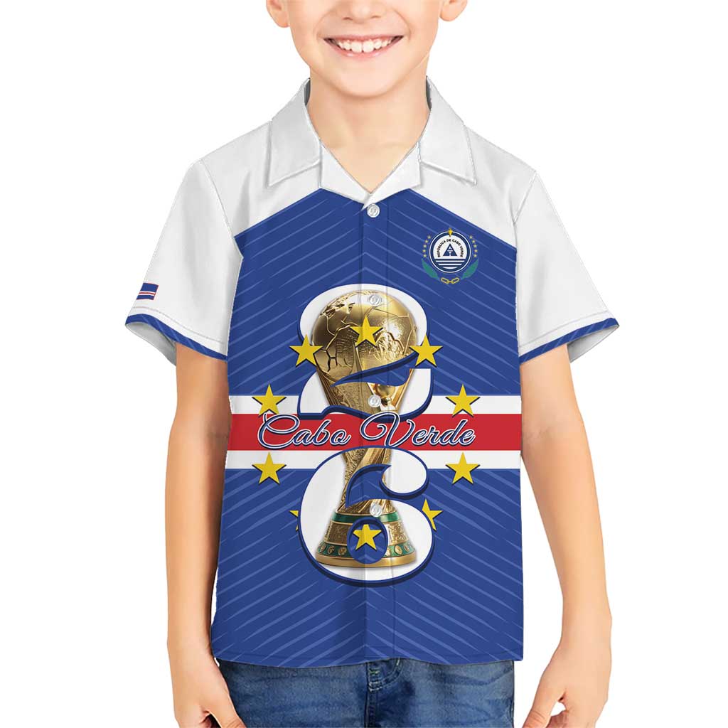 Personalized Cape Verde Football Hawaiian Shirt 2026 Tubaroes Azuis First-ever World Cup - Wonder Print Shop