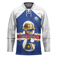 Personalized Cape Verde Football Hockey Jersey 2026 Tubaroes Azuis First-ever World Cup - Wonder Print Shop