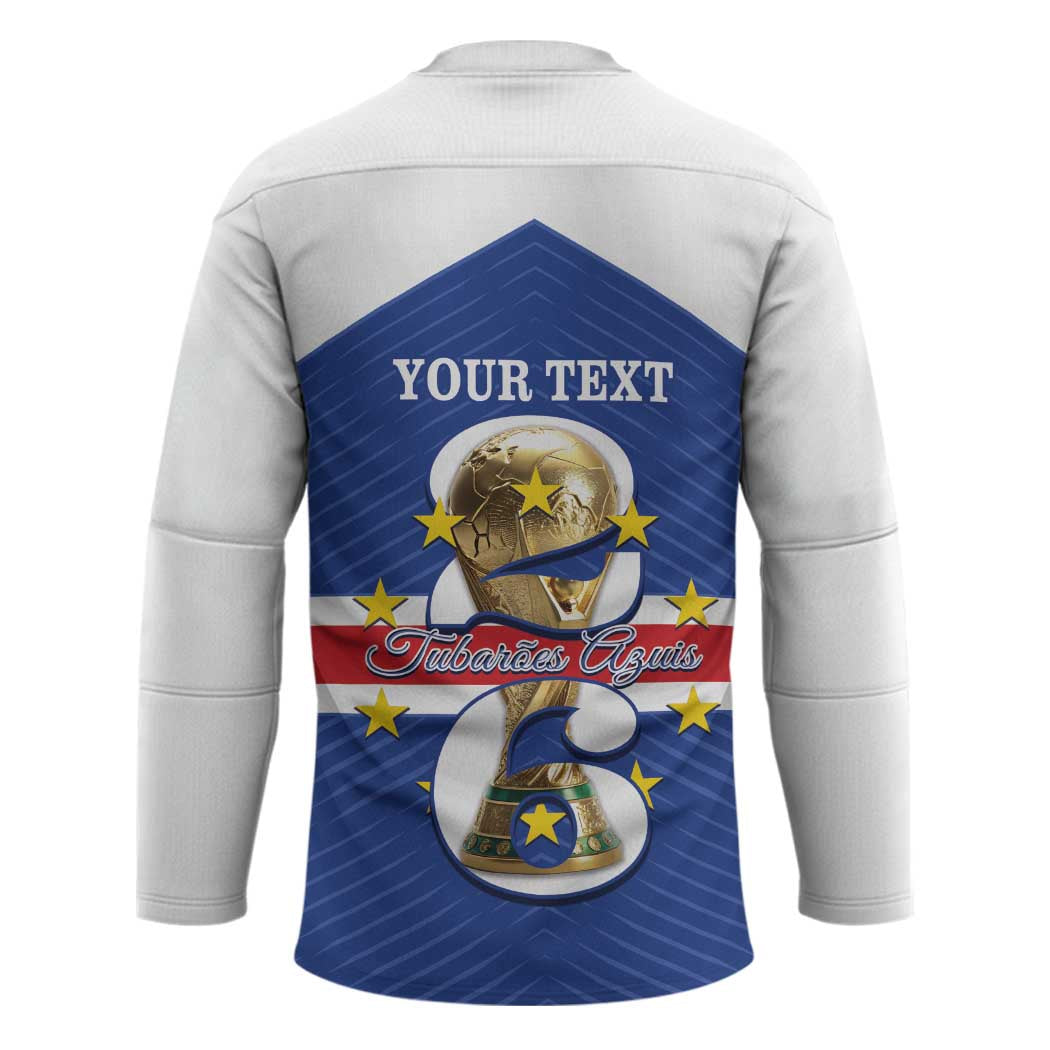Personalized Cape Verde Football Hockey Jersey 2026 Tubaroes Azuis First-ever World Cup - Wonder Print Shop