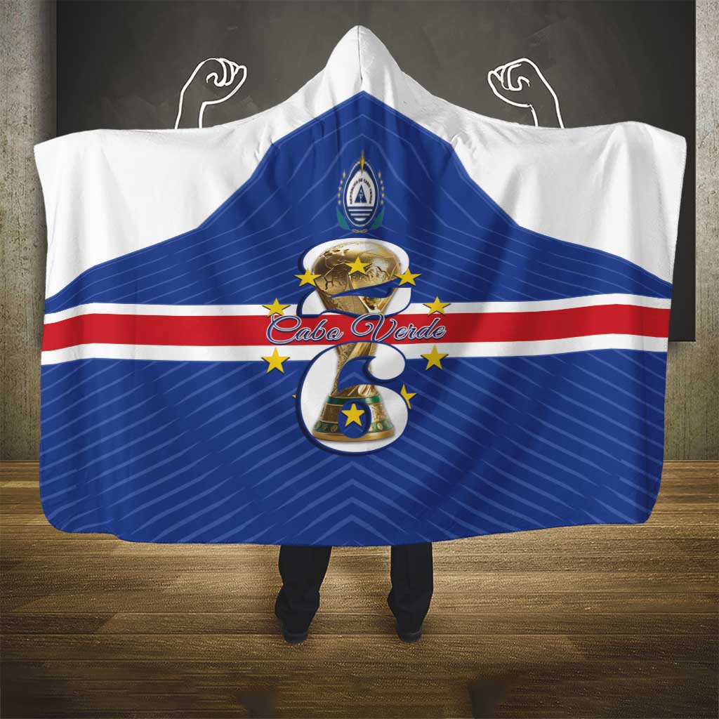 Cape Verde Football Hooded Blanket 2026 Tubaroes Azuis First-ever World Cup - Wonder Print Shop