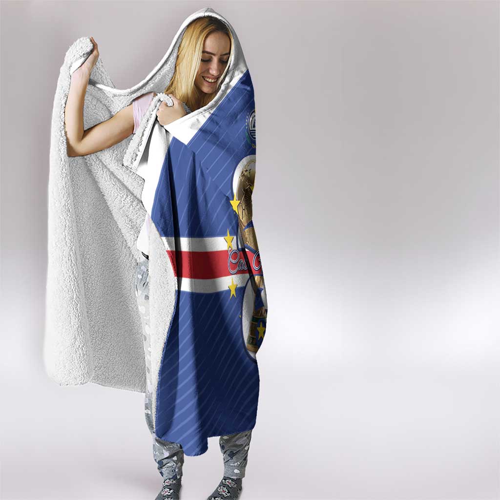 Cape Verde Football Hooded Blanket 2026 Tubaroes Azuis First-ever World Cup - Wonder Print Shop