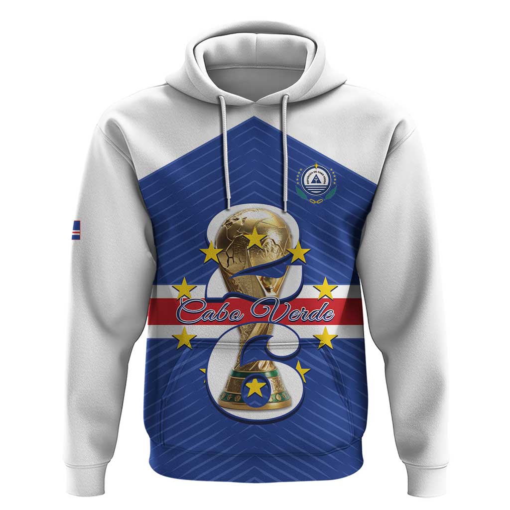 Personalized Cape Verde Football Hoodie 2026 Tubaroes Azuis First-ever World Cup - Wonder Print Shop