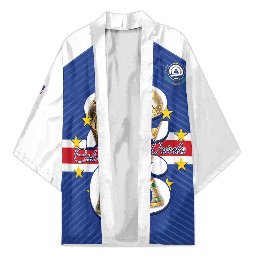Personalized Cape Verde Football Kimono 2026 Tubaroes Azuis First-ever World Cup - Wonder Print Shop