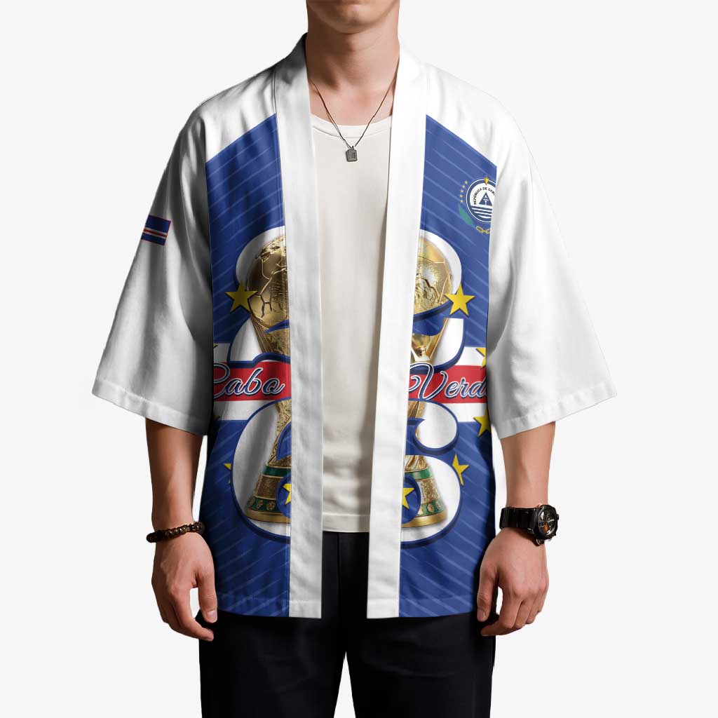 Personalized Cape Verde Football Kimono 2026 Tubaroes Azuis First-ever World Cup - Wonder Print Shop