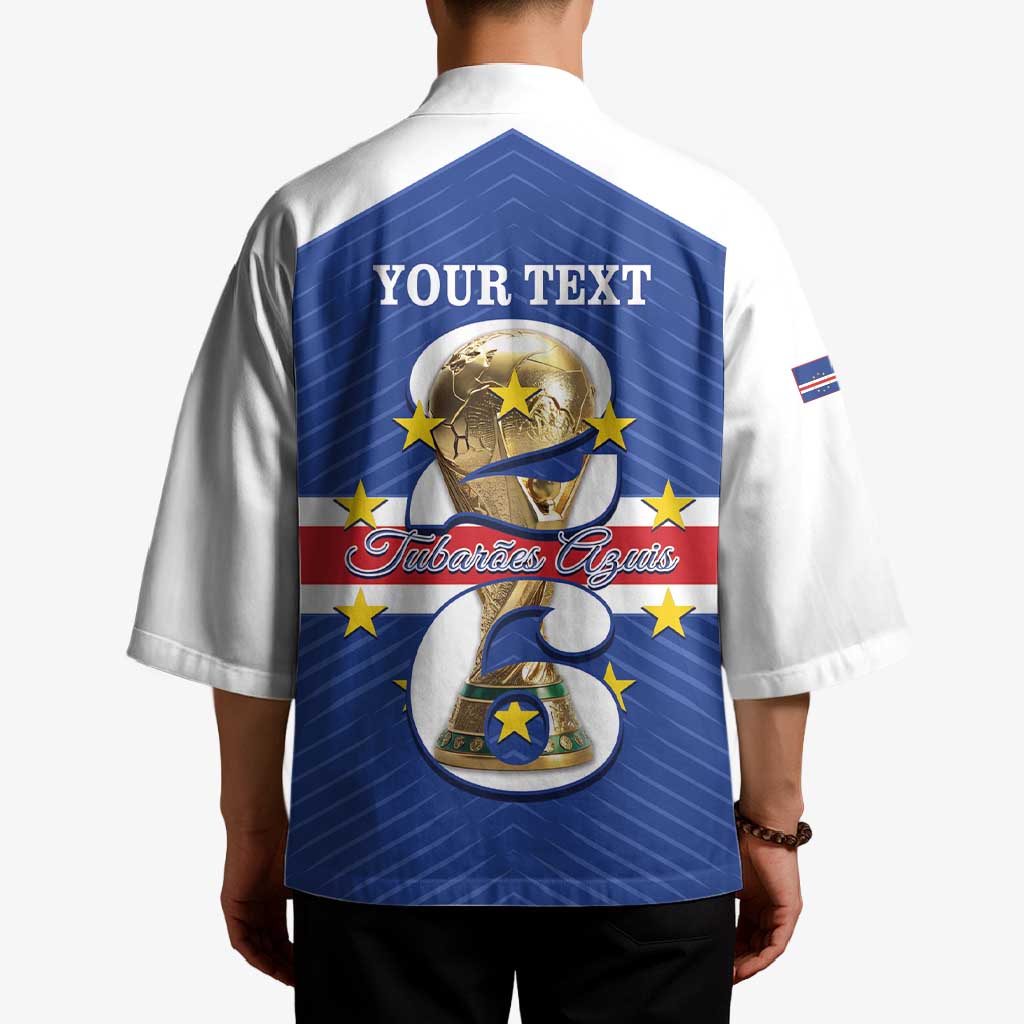 Personalized Cape Verde Football Kimono 2026 Tubaroes Azuis First-ever World Cup - Wonder Print Shop