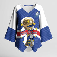Personalized Cape Verde Football Kimono Sleeve Blouse 2026 Tubaroes Azuis First-ever World Cup - Wonder Print Shop