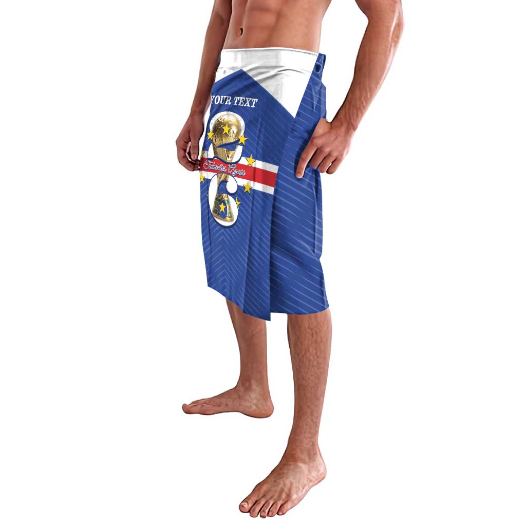 Personalized Cape Verde Football Lavalava 2026 Tubaroes Azuis First-ever World Cup - Wonder Print Shop