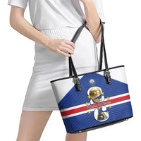 Cape Verde Football Leather Tote Bag 2026 Tubaroes Azuis First-ever World Cup - Wonder Print Shop
