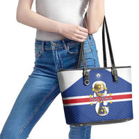 Cape Verde Football Leather Tote Bag 2026 Tubaroes Azuis First-ever World Cup - Wonder Print Shop