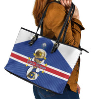 Cape Verde Football Leather Tote Bag 2026 Tubaroes Azuis First-ever World Cup - Wonder Print Shop
