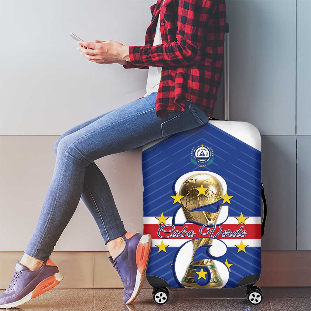 Cape Verde Football Luggage Cover 2026 Tubaroes Azuis First-ever World Cup - Wonder Print Shop