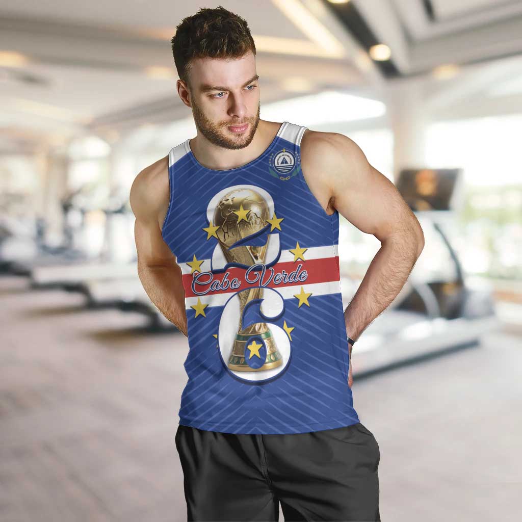 Personalized Cape Verde Football Men Tank Top 2026 Tubaroes Azuis First-ever World Cup - Wonder Print Shop