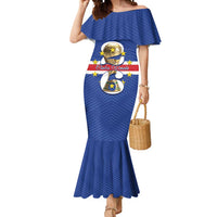 Personalized Cape Verde Football Mermaid Dress 2026 Tubaroes Azuis First-ever World Cup - Wonder Print Shop