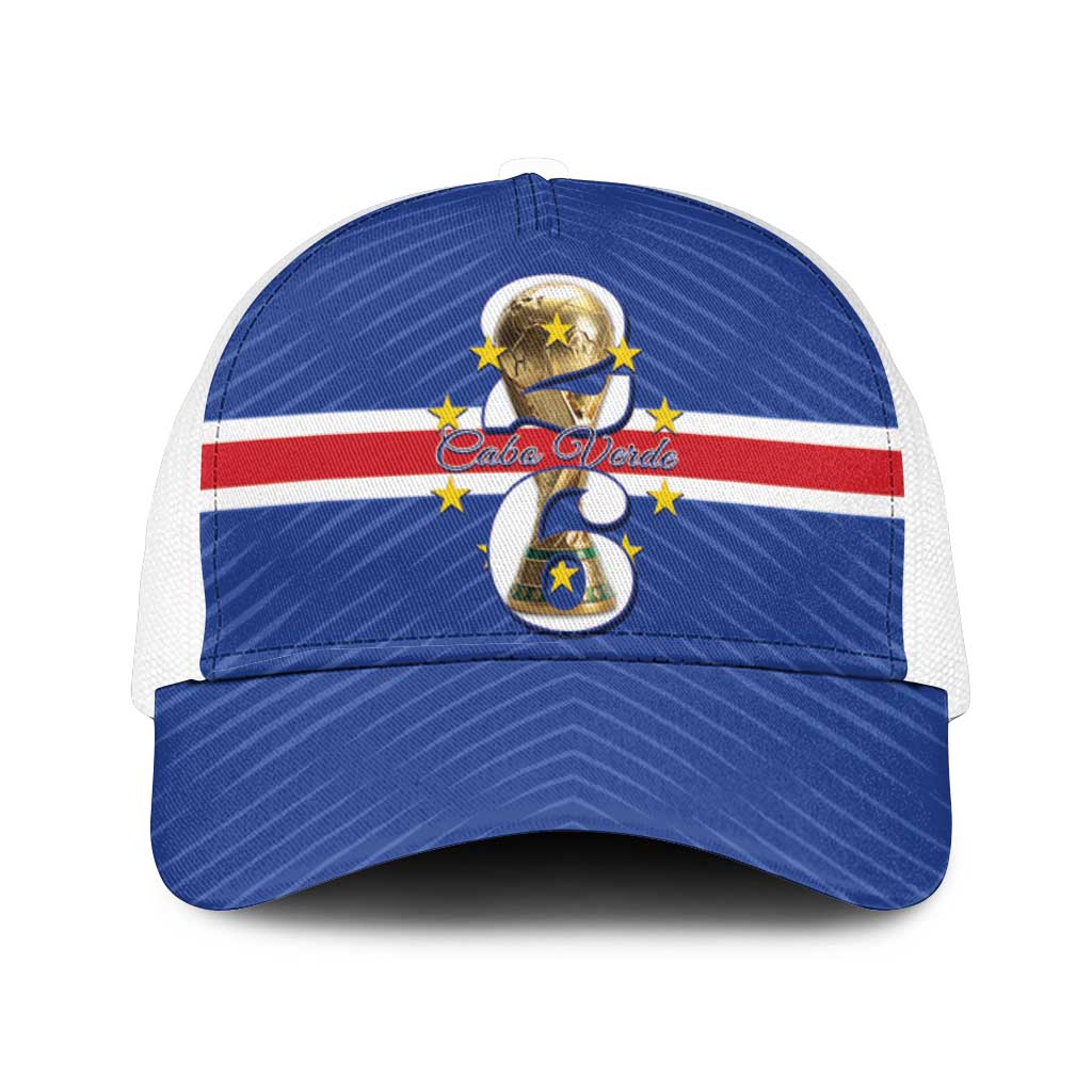 Cape Verde Football Mesh Trucker Cap 2026 Tubaroes Azuis First-ever World Cup - Wonder Print Shop