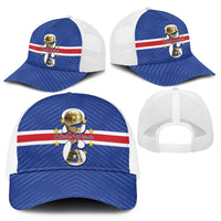 Cape Verde Football Mesh Trucker Cap 2026 Tubaroes Azuis First-ever World Cup - Wonder Print Shop