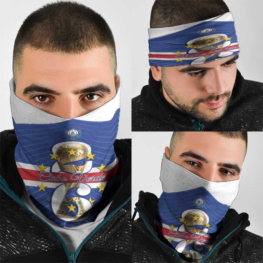 Cape Verde Football Neck Gaiter 2026 Tubaroes Azuis First-ever World Cup - Wonder Print Shop