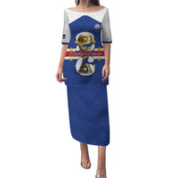 Personalized Cape Verde Football Puletasi 2026 Tubaroes Azuis First-ever World Cup - Wonder Print Shop