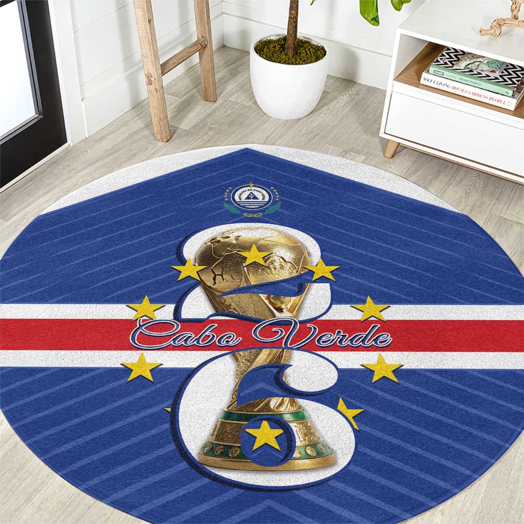 Cape Verde Football Round Carpet 2026 Tubaroes Azuis First-ever World Cup - Wonder Print Shop