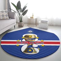 Cape Verde Football Round Carpet 2026 Tubaroes Azuis First-ever World Cup - Wonder Print Shop