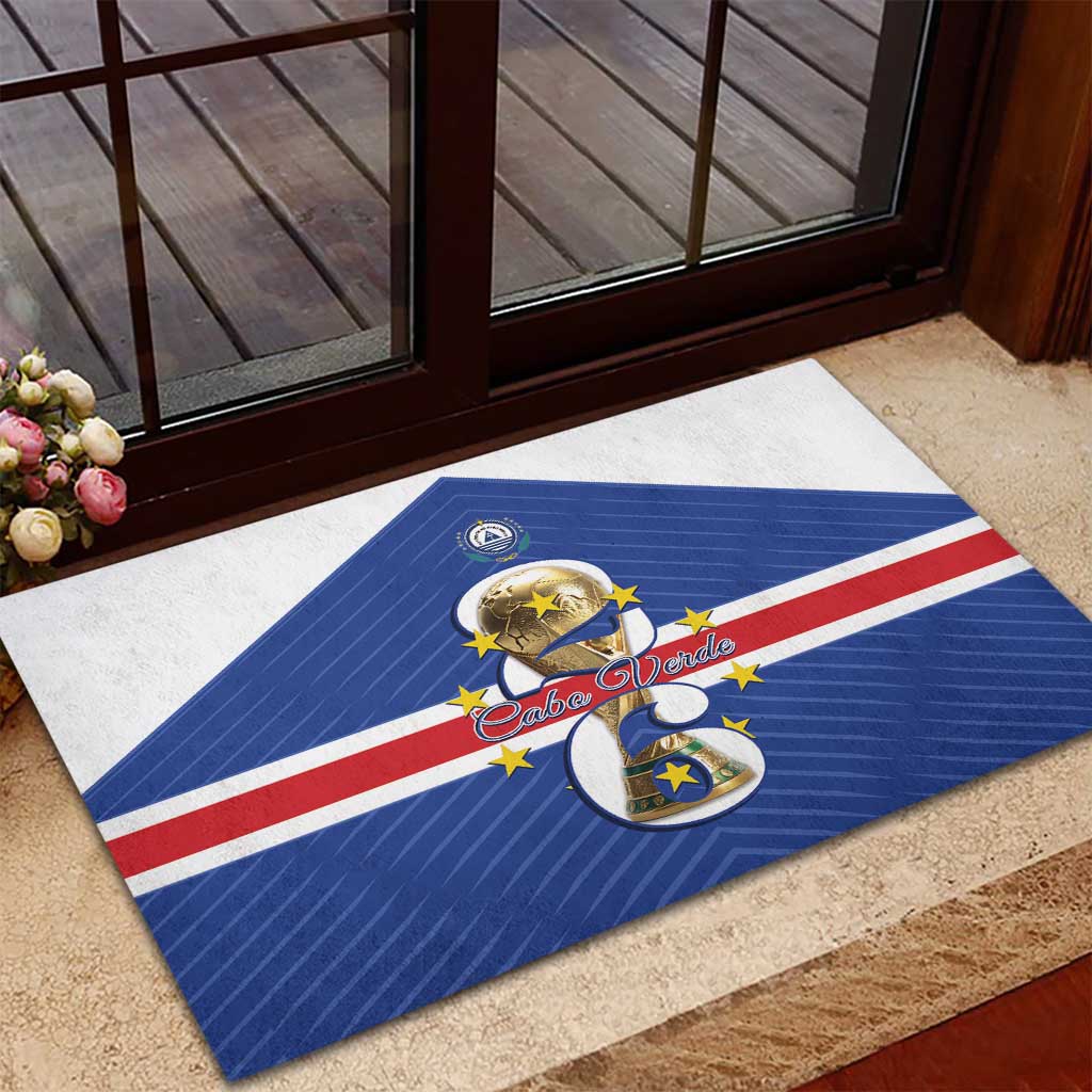 Cape Verde Football Rubber Doormat 2026 Tubaroes Azuis First-ever World Cup - Wonder Print Shop