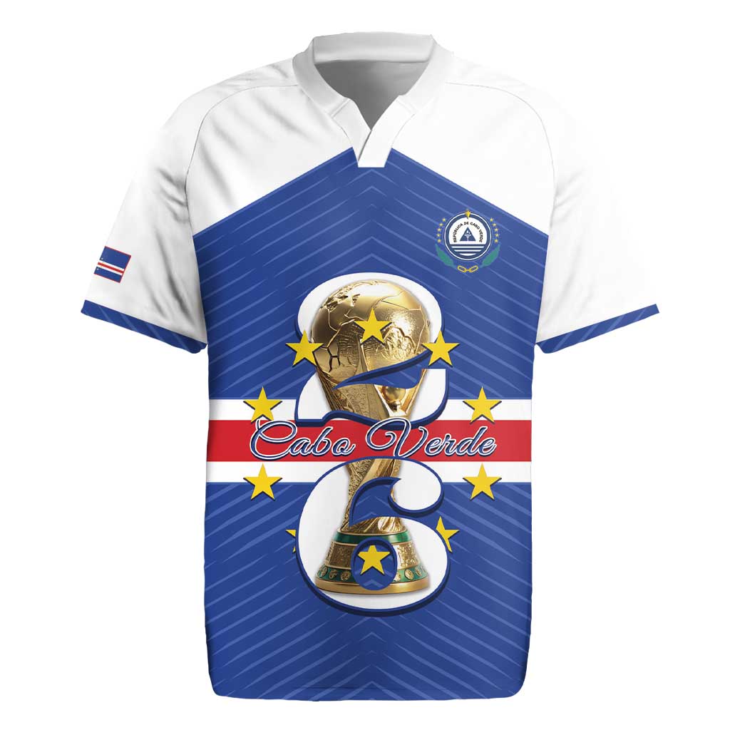 Personalized Cape Verde Football Rugby Jersey 2026 Tubaroes Azuis First-ever World Cup - Wonder Print Shop