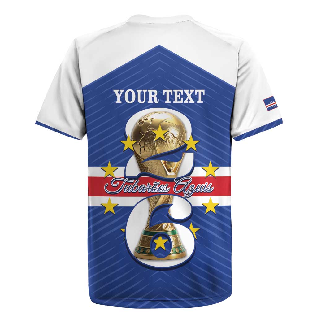 Personalized Cape Verde Football Rugby Jersey 2026 Tubaroes Azuis First-ever World Cup - Wonder Print Shop