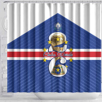 Cape Verde Football Shower Curtain 2026 Tubaroes Azuis First-ever World Cup - Wonder Print Shop