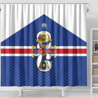 Cape Verde Football Shower Curtain 2026 Tubaroes Azuis First-ever World Cup - Wonder Print Shop