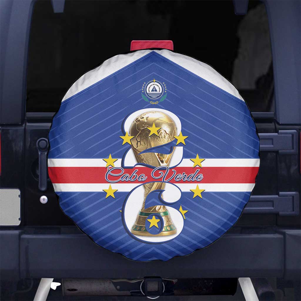 Cape Verde Football Spare Tire Cover 2026 Tubaroes Azuis First-ever World Cup - Wonder Print Shop