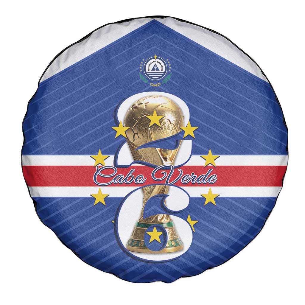 Cape Verde Football Spare Tire Cover 2026 Tubaroes Azuis First-ever World Cup - Wonder Print Shop