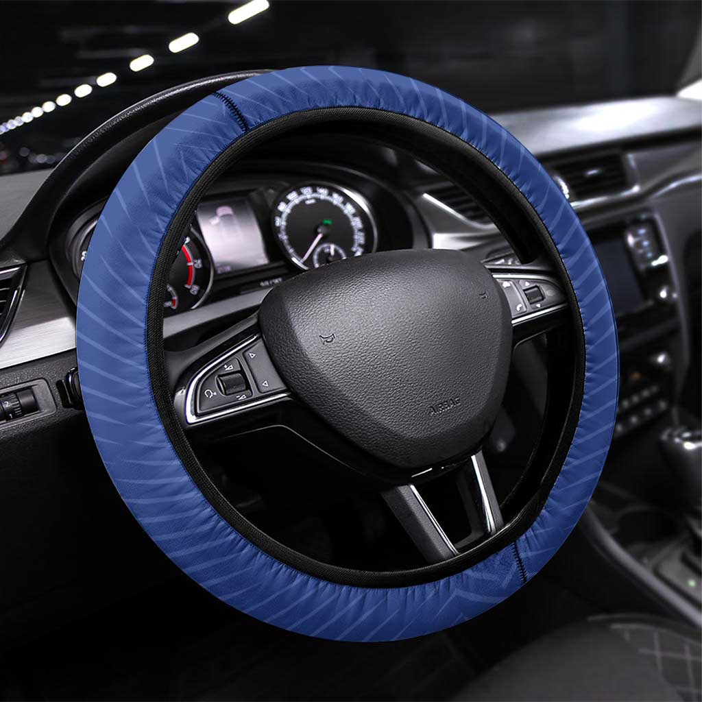 Cape Verde Football Steering Wheel Cover 2026 Tubaroes Azuis First-ever World Cup - Wonder Print Shop