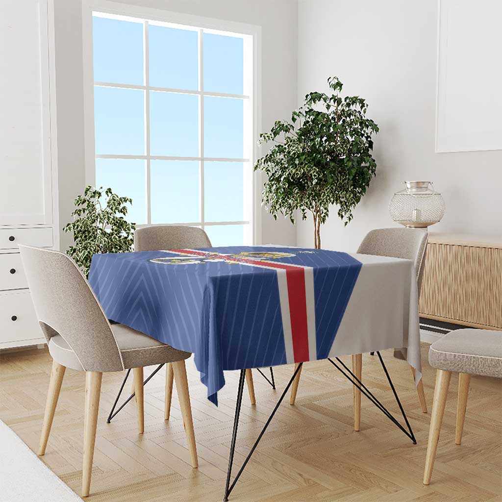 Cape Verde Football Tablecloth 2026 Tubaroes Azuis First-ever World Cup - Wonder Print Shop