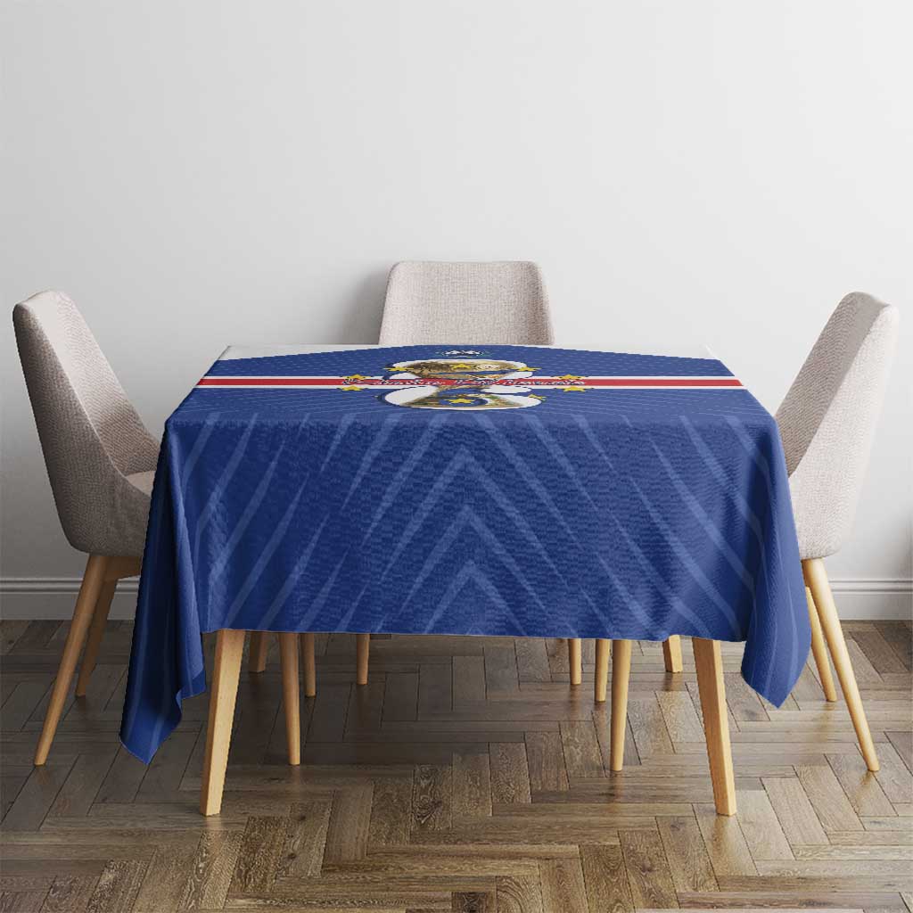 Cape Verde Football Tablecloth 2026 Tubaroes Azuis First-ever World Cup - Wonder Print Shop