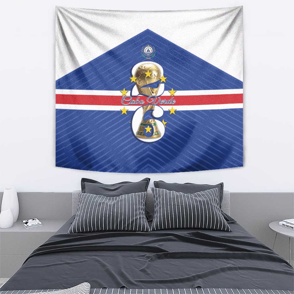 Cape Verde Football Tapestry 2026 Tubaroes Azuis First-ever World Cup - Wonder Print Shop