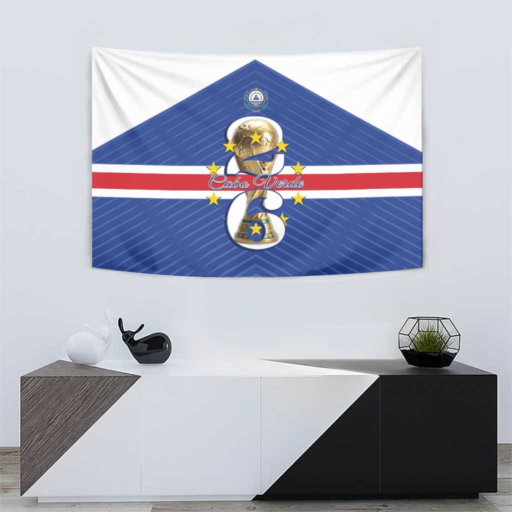 Cape Verde Football Tapestry 2026 Tubaroes Azuis First-ever World Cup - Wonder Print Shop