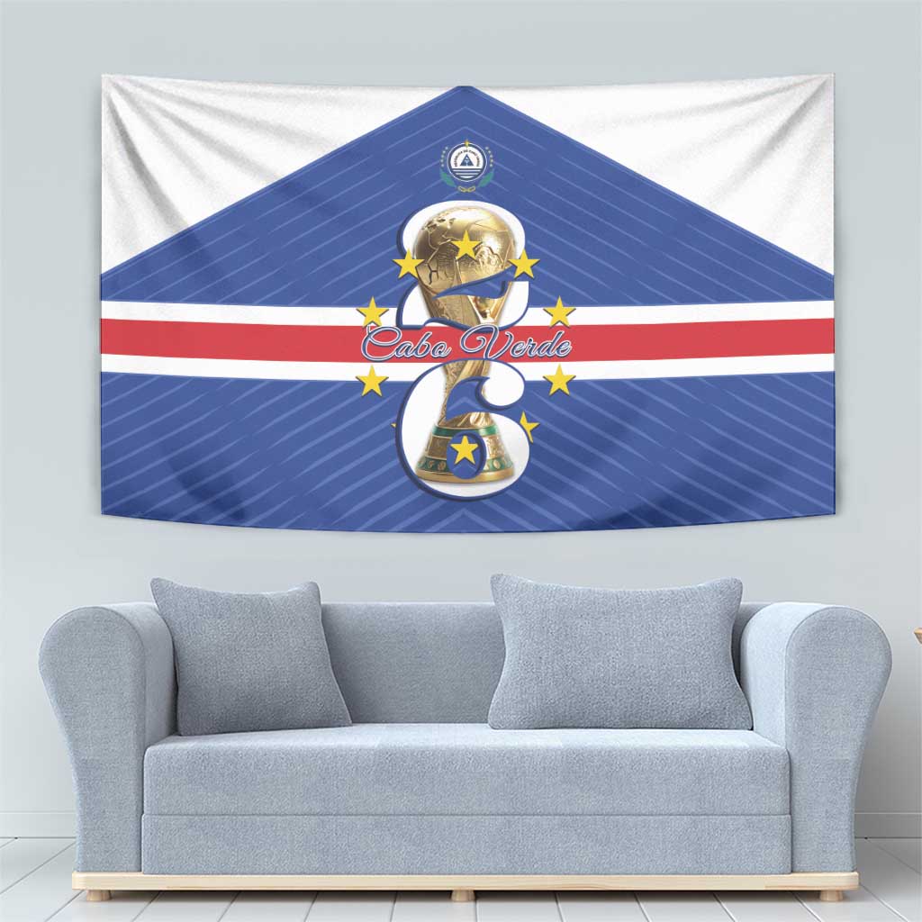 Cape Verde Football Tapestry 2026 Tubaroes Azuis First-ever World Cup - Wonder Print Shop