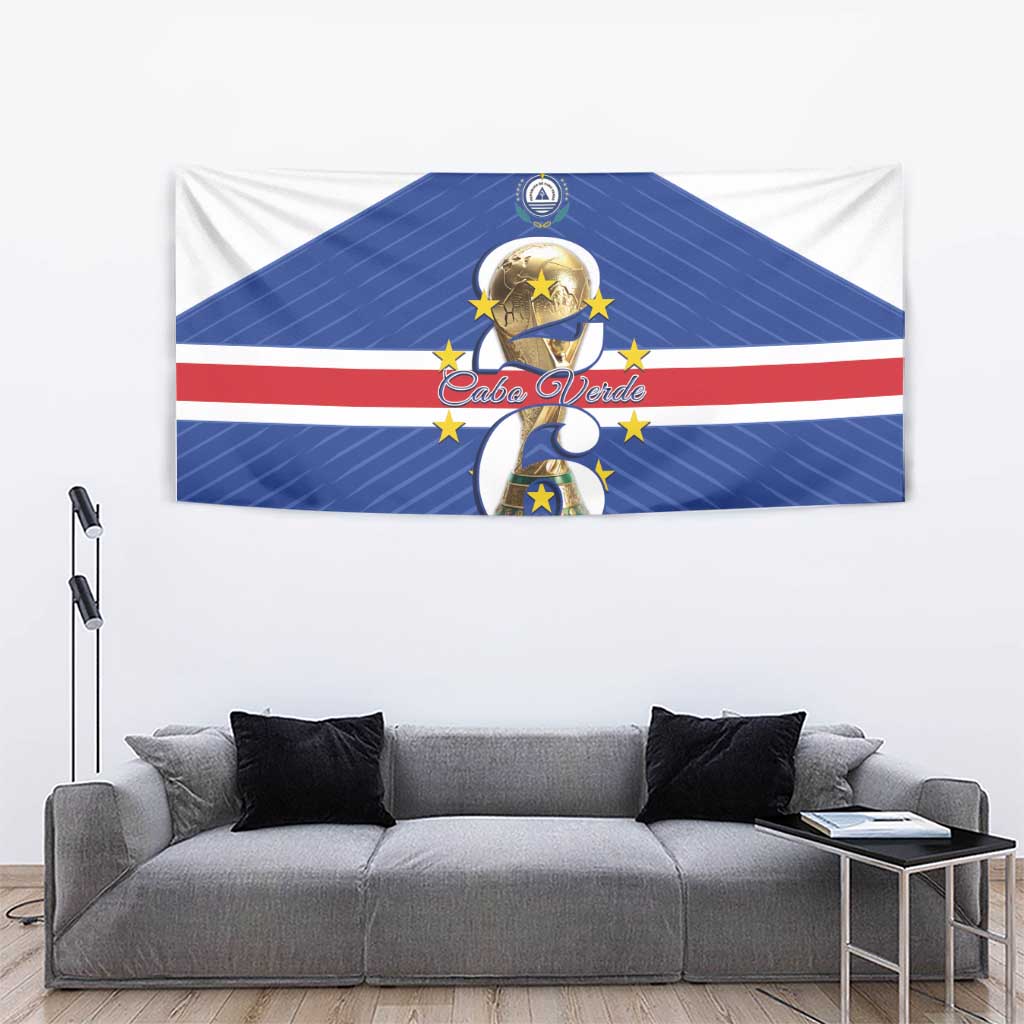Cape Verde Football Tapestry 2026 Tubaroes Azuis First-ever World Cup - Wonder Print Shop