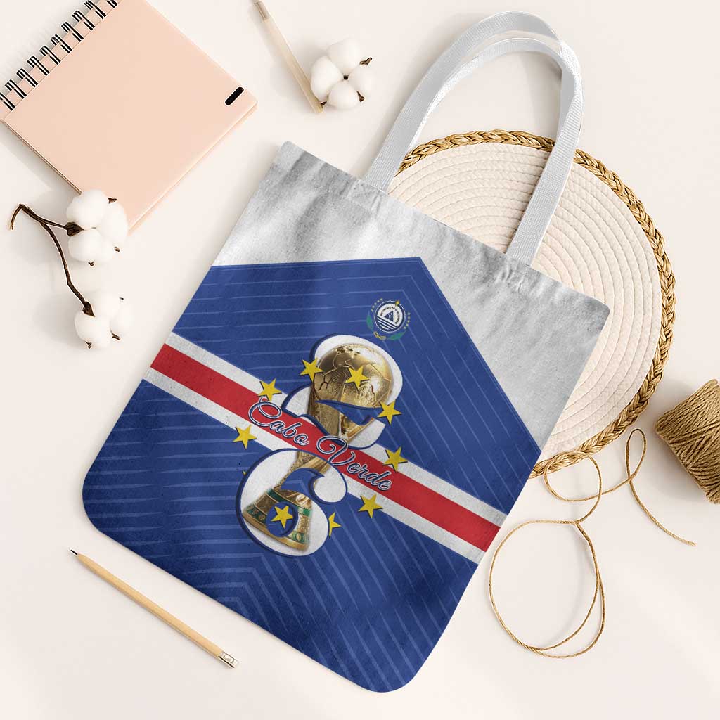 Cape Verde Football Tote Bag 2026 Tubaroes Azuis First-ever World Cup - Wonder Print Shop