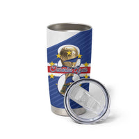 Personalized Cape Verde Football Tumbler Cup 2026 Tubaroes Azuis First-ever World Cup - Wonder Print Shop