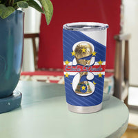 Personalized Cape Verde Football Tumbler Cup 2026 Tubaroes Azuis First-ever World Cup - Wonder Print Shop