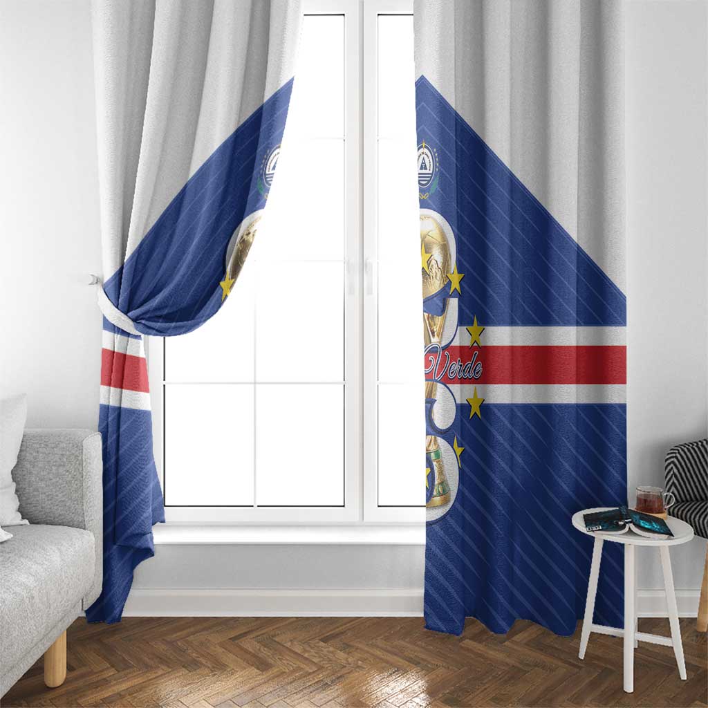 Cape Verde Football Window Curtain 2026 Tubaroes Azuis First-ever World Cup - Wonder Print Shop