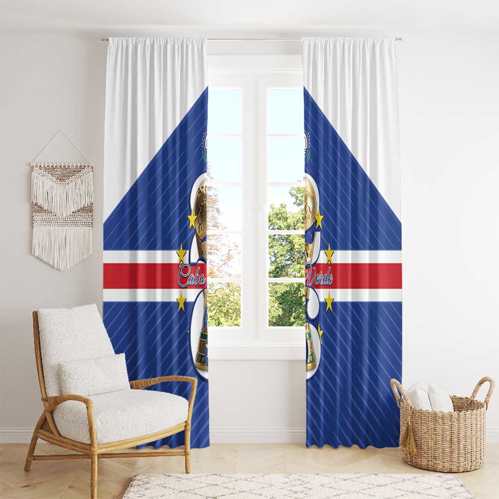 Cape Verde Football Window Curtain 2026 Tubaroes Azuis First-ever World Cup - Wonder Print Shop